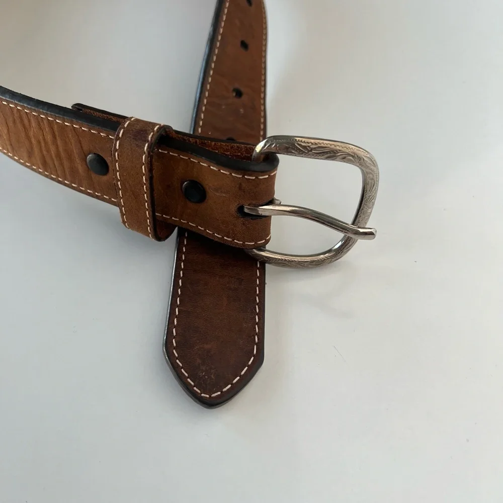 Nocona Kid's Brown Leather Western Belt